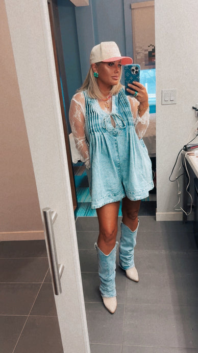 Denim Romper