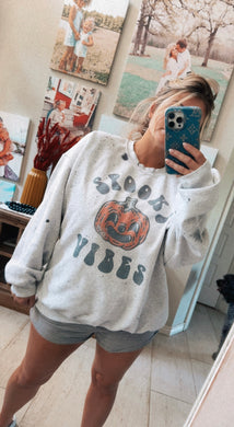 Spooky Vibes Splatter sweatshirt