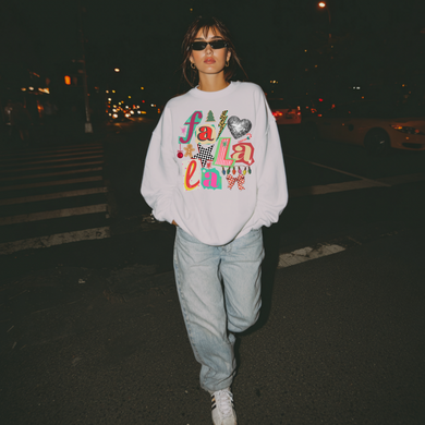 Adult Fa La La  sweatshirt
