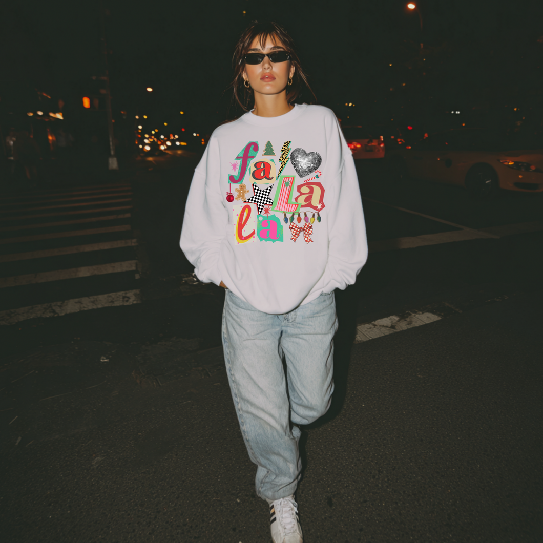Adult Fa La La  sweatshirt